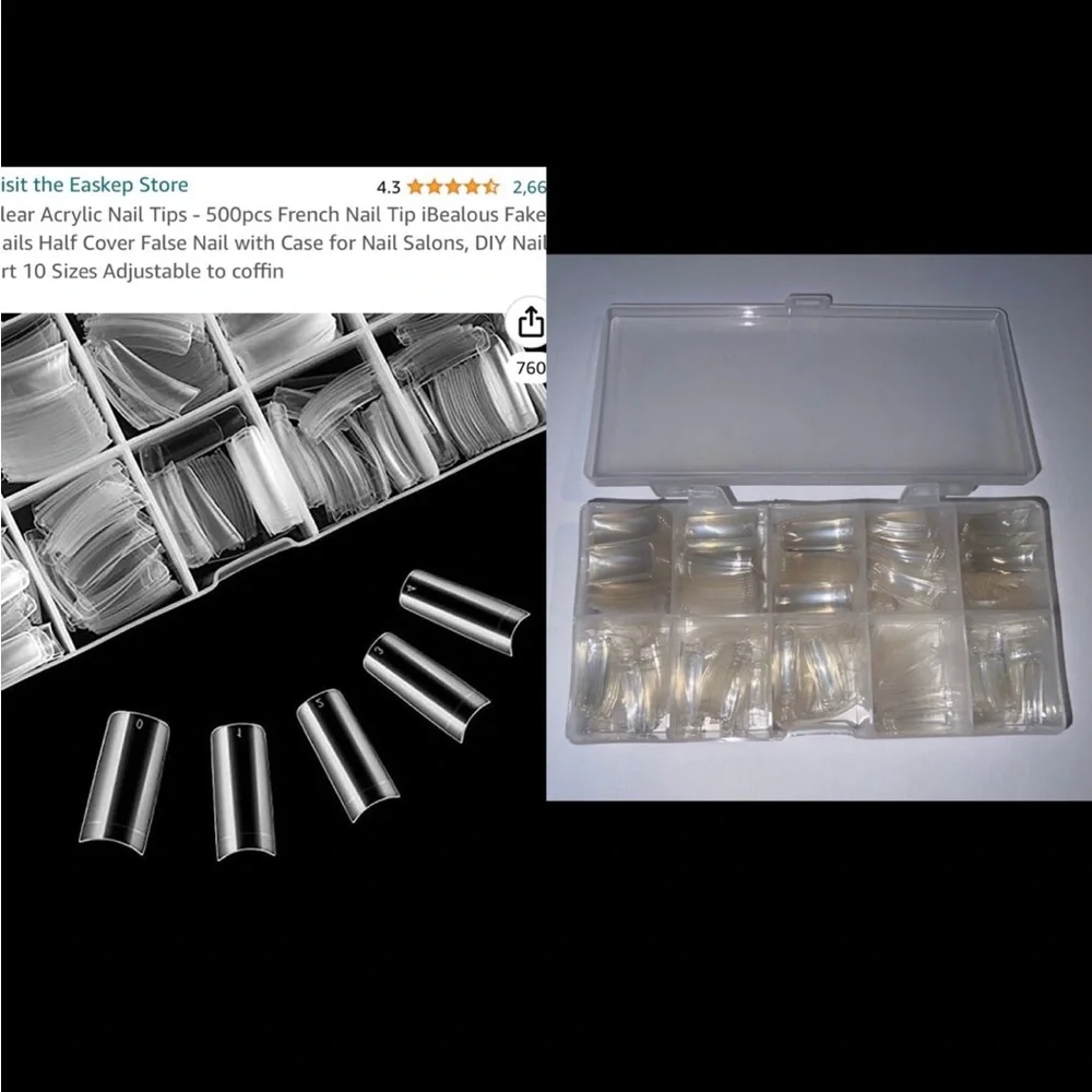 NEW Clear Acrylic Nail Tips‎